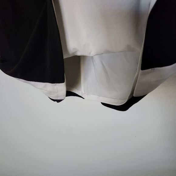 Chaps Womens Colorblock Midi Fitted Cap Sleeve Lined Dress Size Medium - Picture 6 of 6